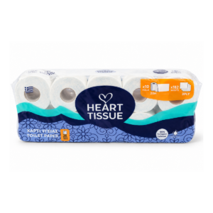 Χ.ΥΓ HEART TISSUE 3Φ DECO ΧΡΩΜΑ 10ΡΧ100gr FLAT (ΣΥΣΚx7)
